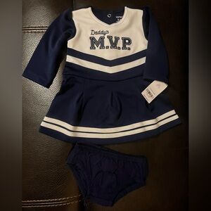 Carter's Navy and White MVP Skirt Set